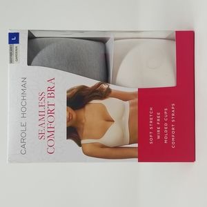 2 Pack Size Large Carole Hochman Seamless Comfort Bra